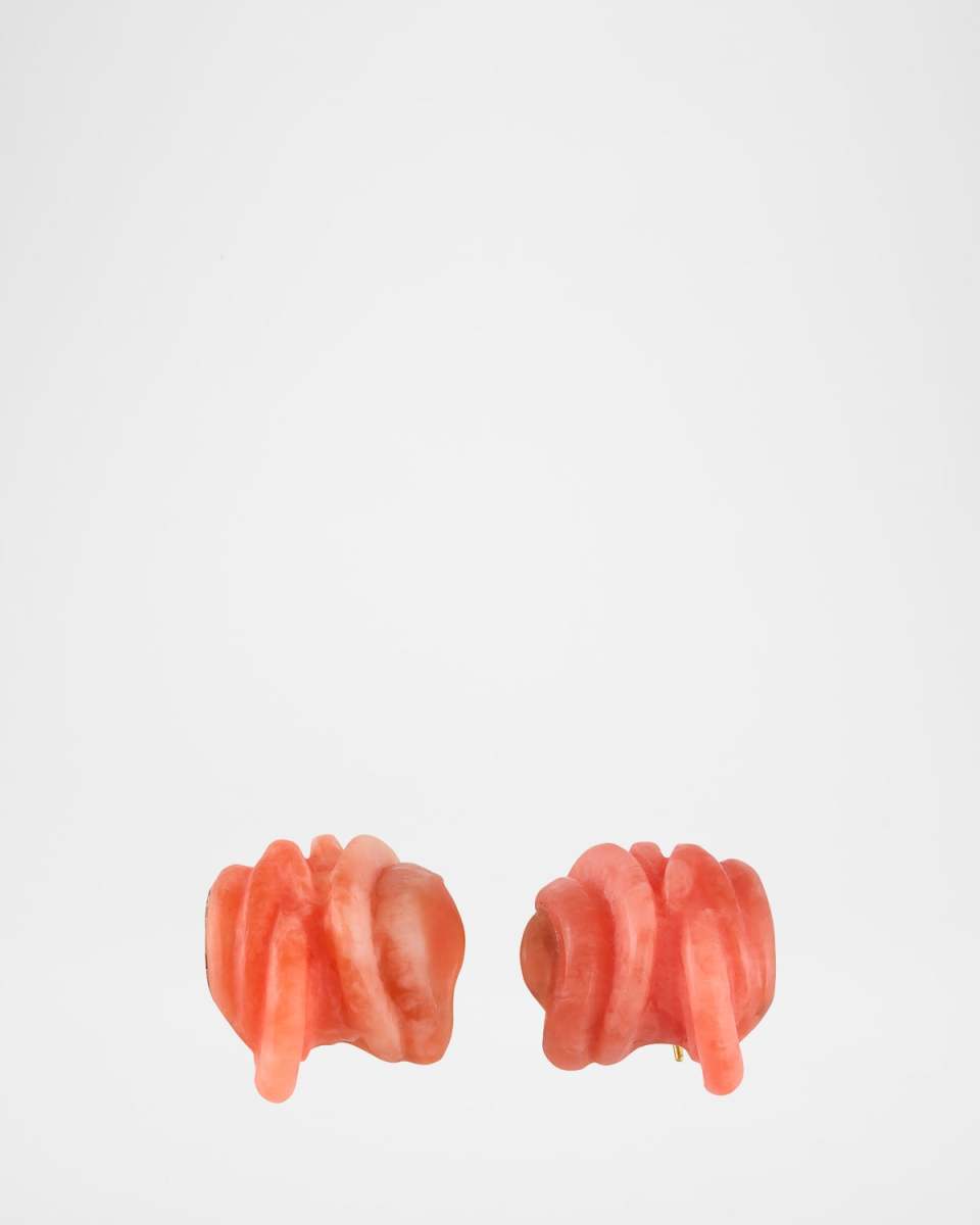 Clash Sterling Silver Bio-Resin Post Earrings